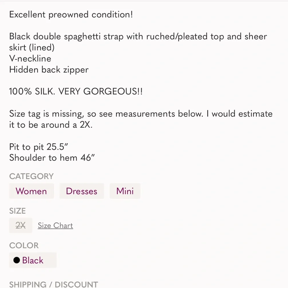 Carmen Marc Valvo Black Formal Knee Length Spaghetti Strap Gown - Plus Size - Picture 12 of 12